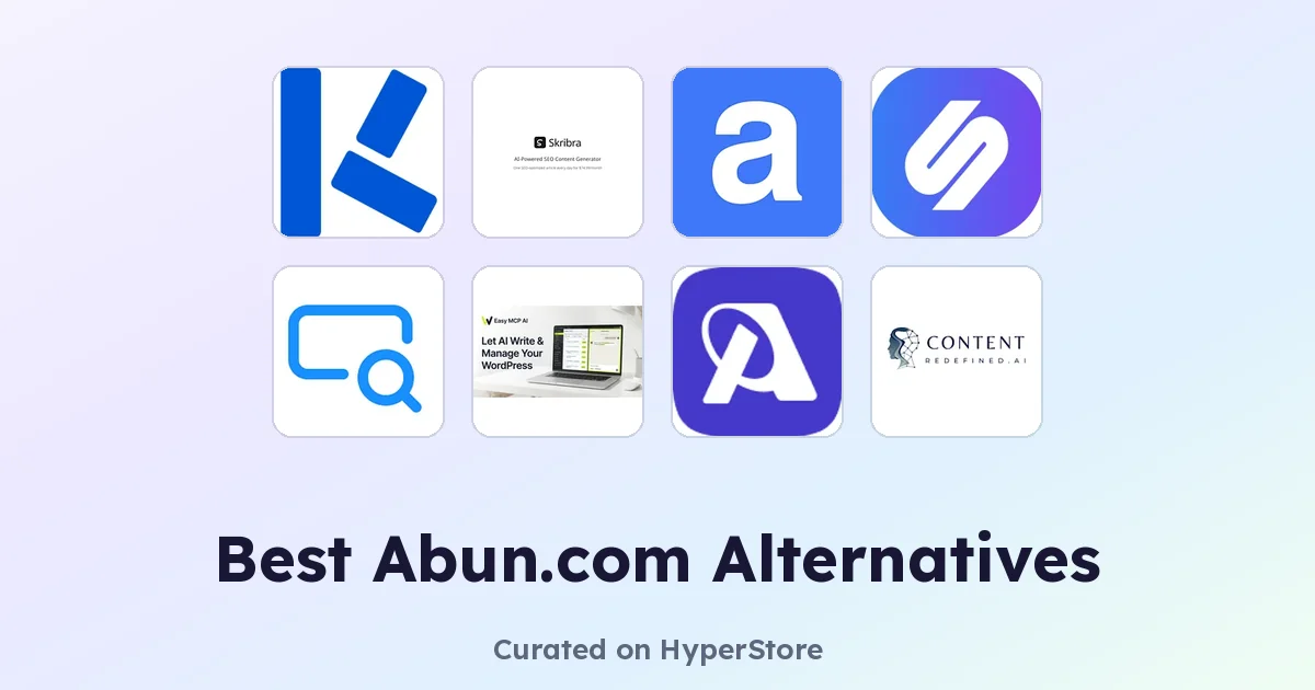 Die besten Abun.com-Alternativen für die KI-gestützte SEO-Content-Erstellung