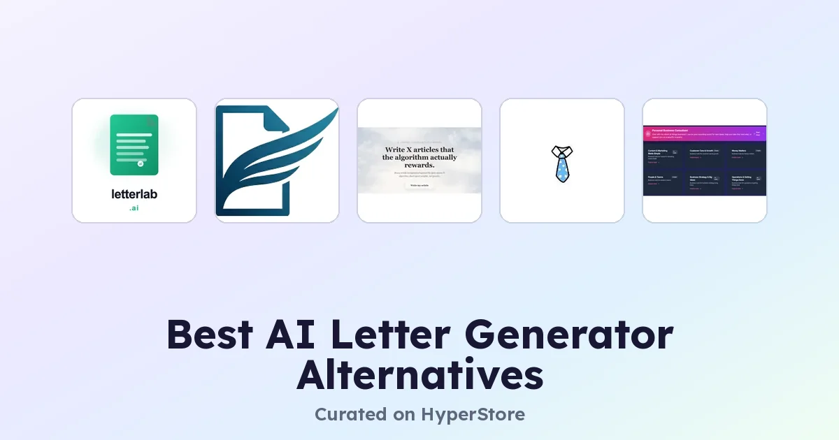 Лучшие альтернативы AI Letter Generator прямо сейчас
