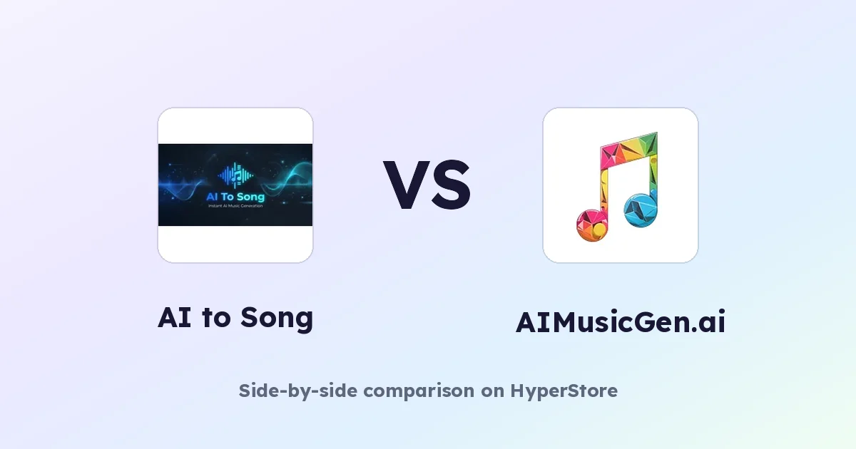 AI to Song vs AIMusicGen.ai: Welcher KI-Musikgenerator gewinnt?