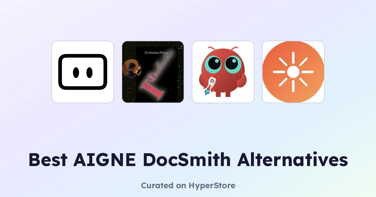 Best AIGNE DocSmith Alternatives: Top Tools Compared
