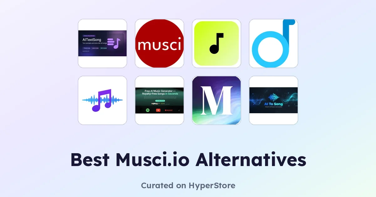 Best Musci.io alternatives: top AI music generators compared
