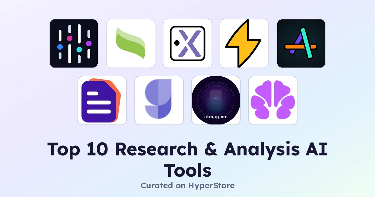 Meilleurs outils IA de recherche et d'analyse : 10 sélections pour des insights pertinents