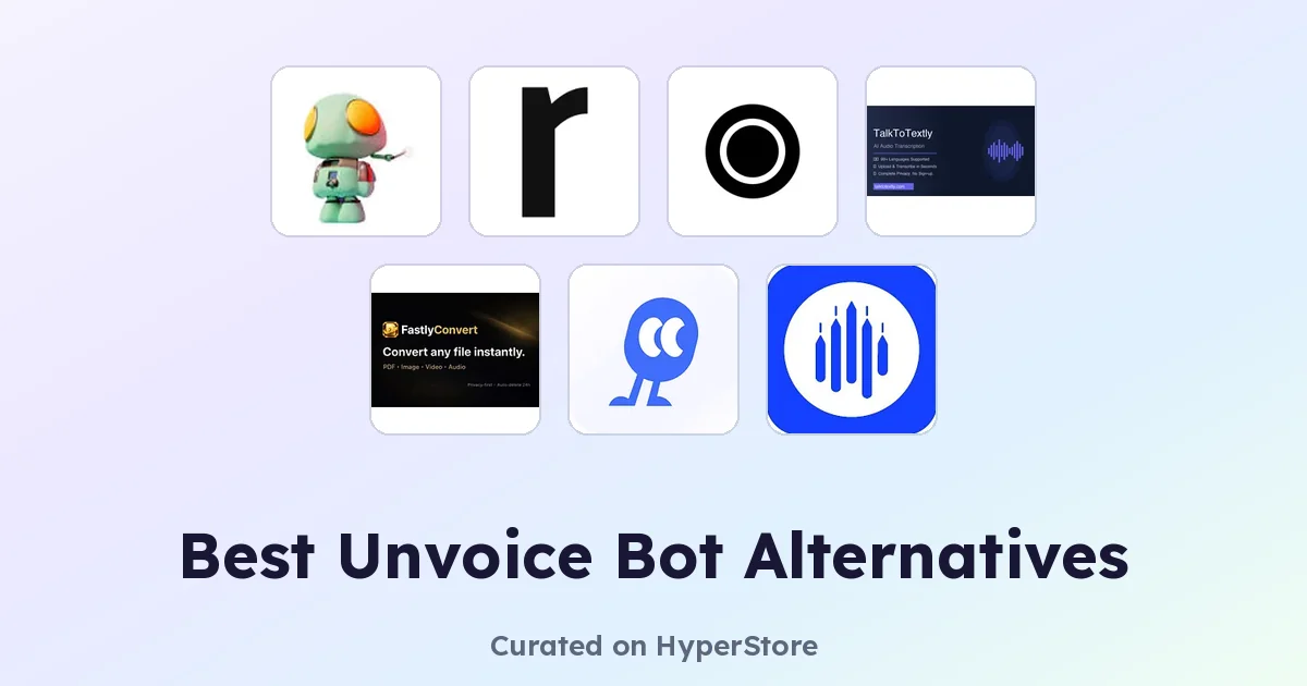 Die besten Alternativen zu Unvoice Bot für Sprachtranskription