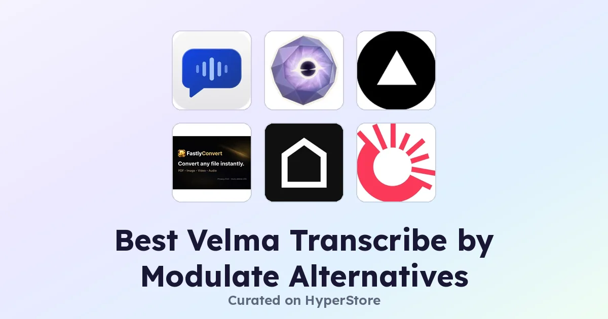 Denemeye Değer En İyi Velma Transcribe by Modulate Alternatifleri