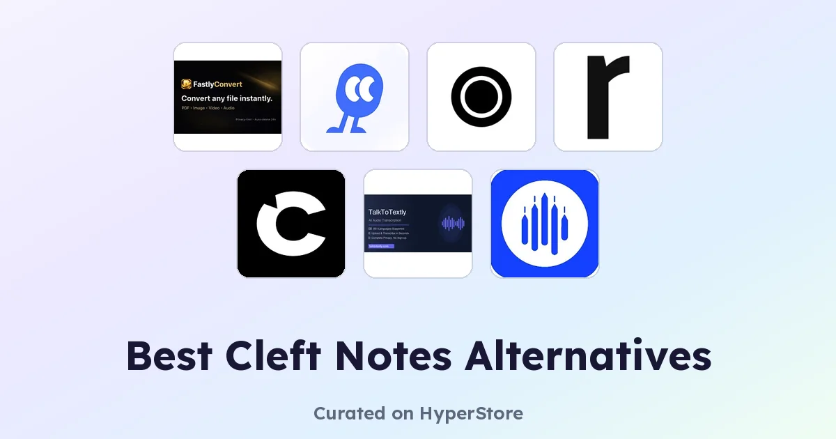 Cleft Notes Alternatifleri: En İyi Sesli Not Yapay Zeka Araçları Karşılaştırması