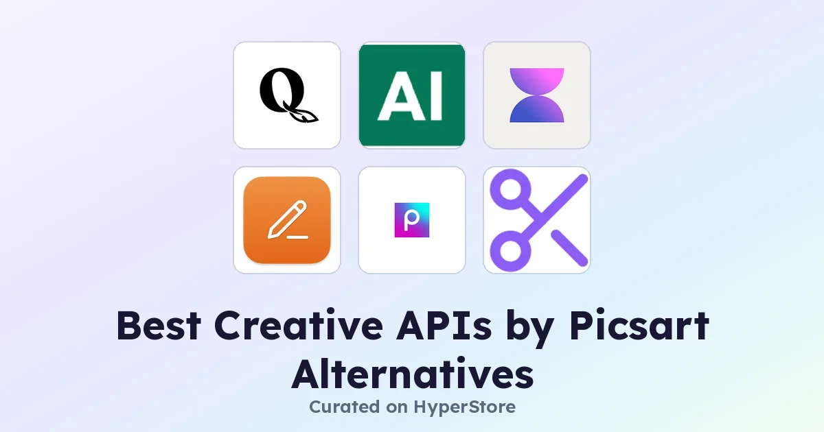 Best Creative APIs by Picsart Alternatives for Developers and Creators