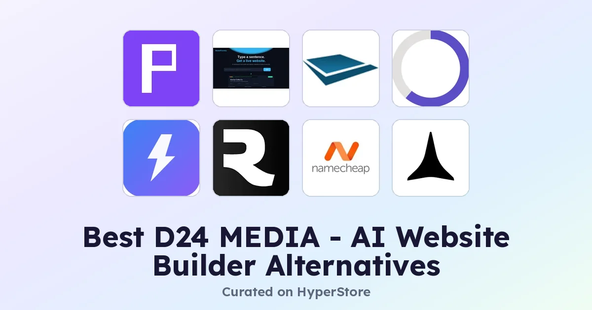 Best D24 MEDIA - AI Website Builder alternatives compared