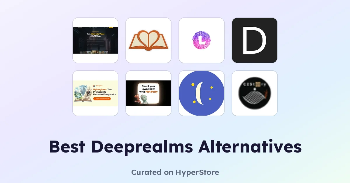 パーソナライズされたストーリーテリングのためのDeeprealmsの最適な代替サービス