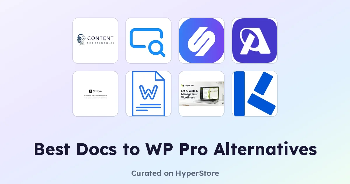 Best Docs to WP Pro Alternatives for WordPress Content