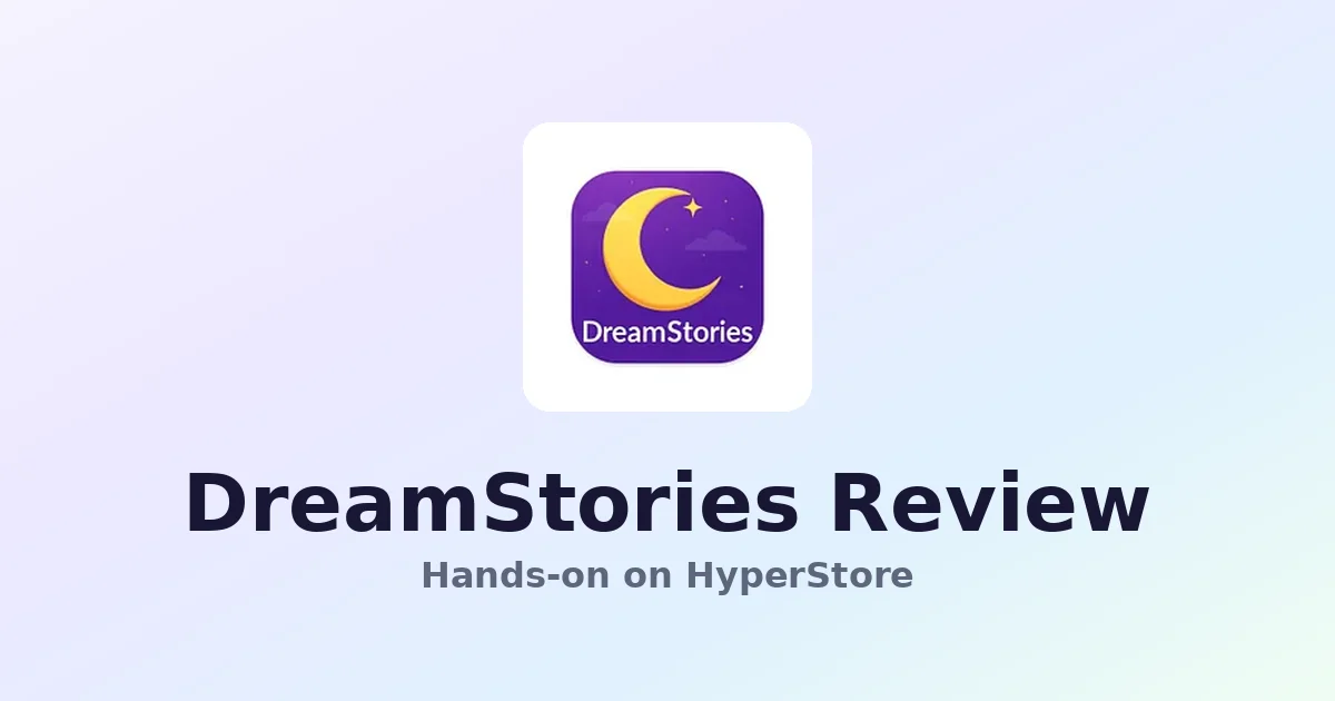 DreamStories review on HyperStore — screenshot of the DreamStories directory listing