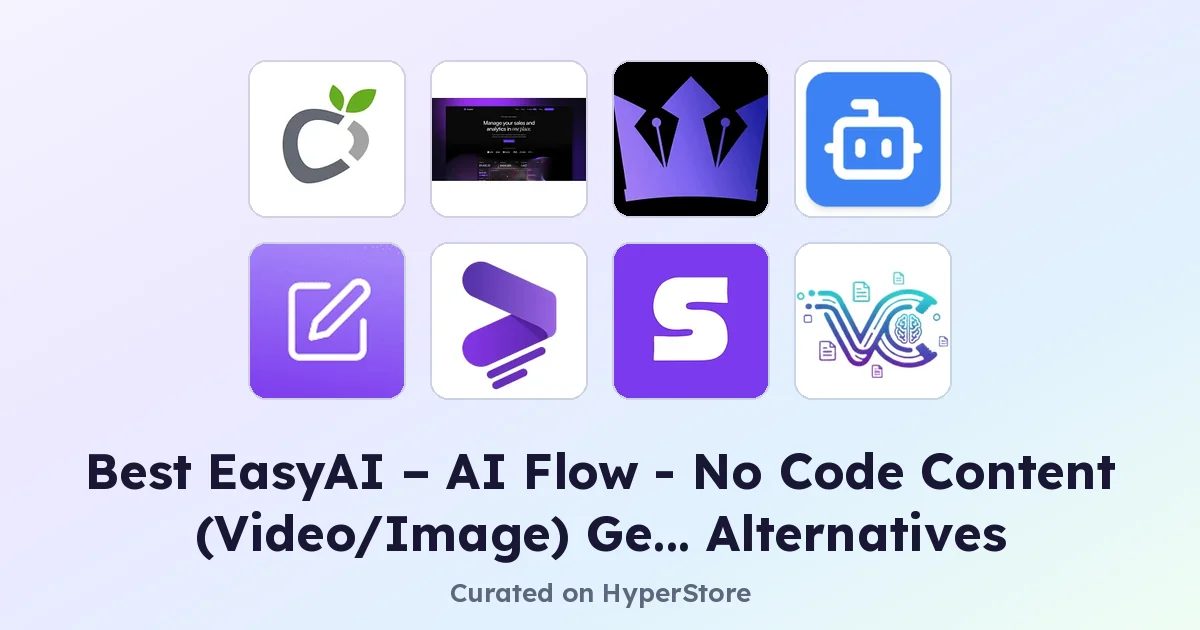 Best EasyAI – AI Flow Alternatives for No-Code Content