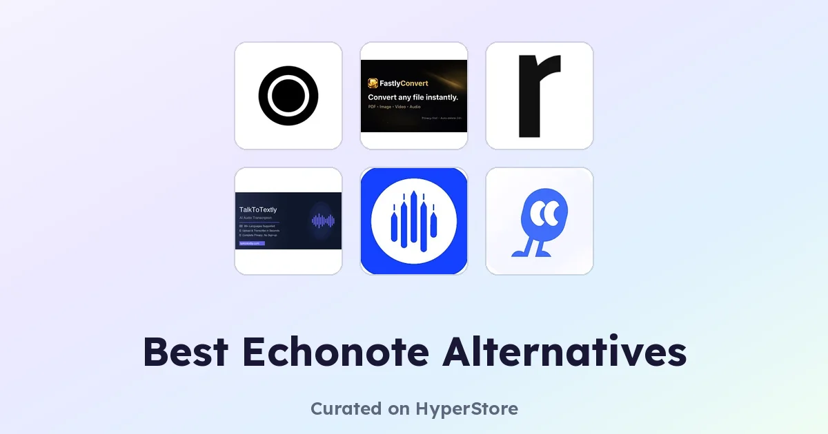 Лучшие альтернативы Echonote для голосовых заметок и транскрипций