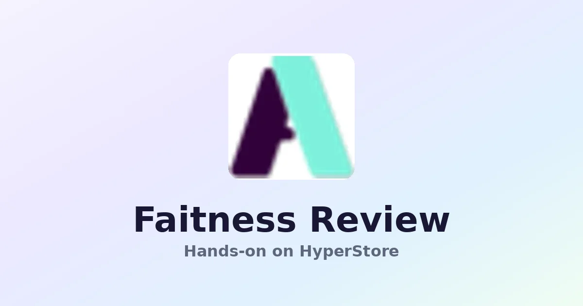 Avis sur Faitness : des programmes d'entraînement personnalisés par IA en quelques secondes