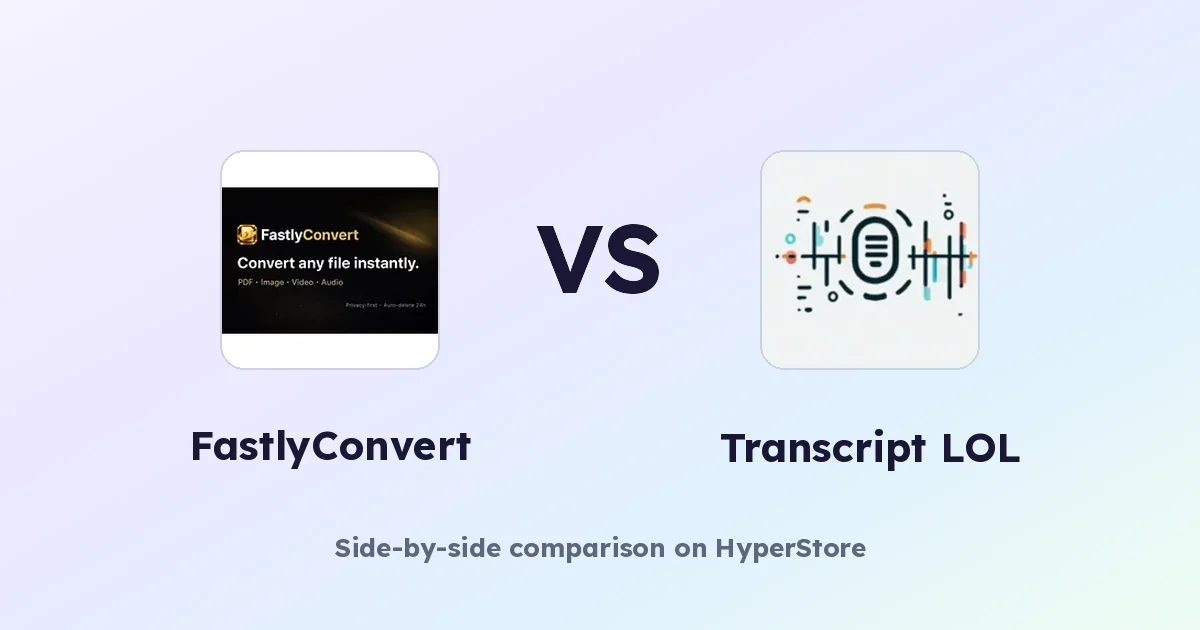 FastlyConvert vs Transcript LOL：AI文字起こしツールはどちらが優れている？