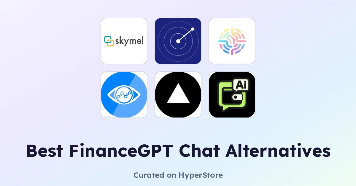 더 똑똑한 선택을 위한 최고의 FinanceGPT Chat 대안