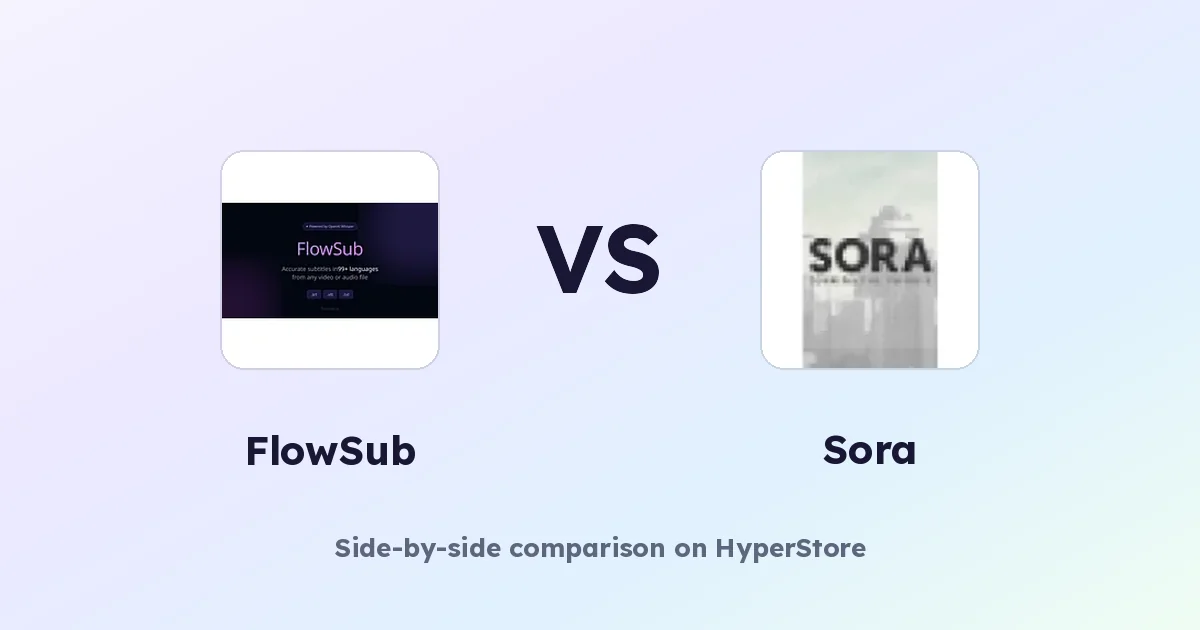 FlowSub vs. Sora: Untertitel-Erstellung vs. Video-Generierung