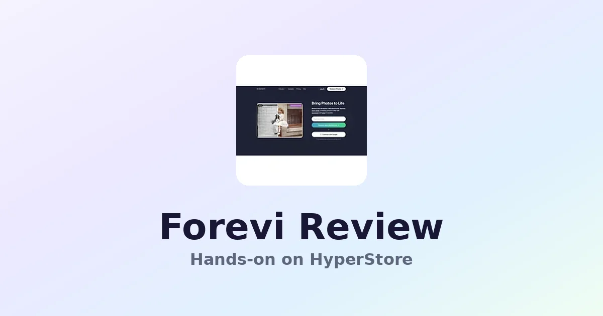 Forevi Review: AI Photo Restoration & Colorization