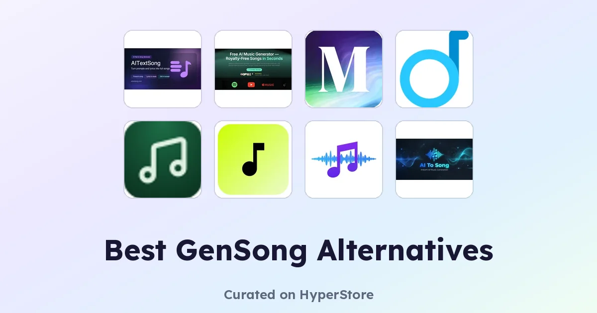Best GenSong alternatives for AI music generation
