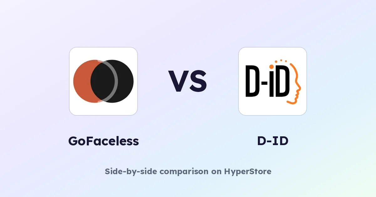 GoFaceless vs D-ID: Which AI Video Tool Fits You?