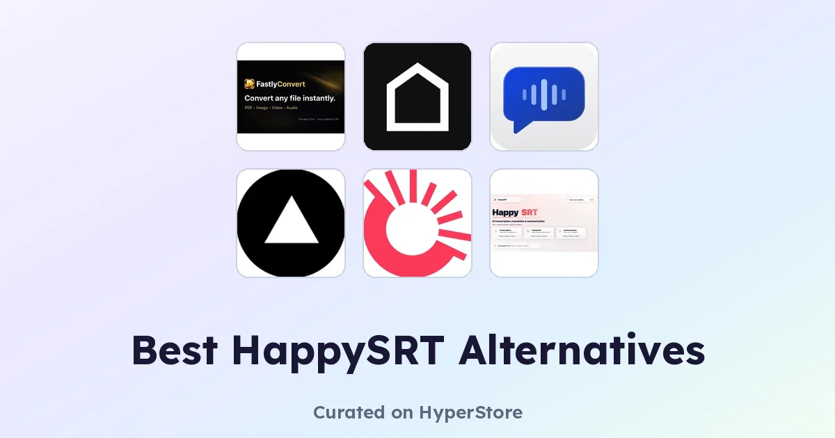 Die besten HappySRT-Alternativen für schnelle und präzise KI-Transkription