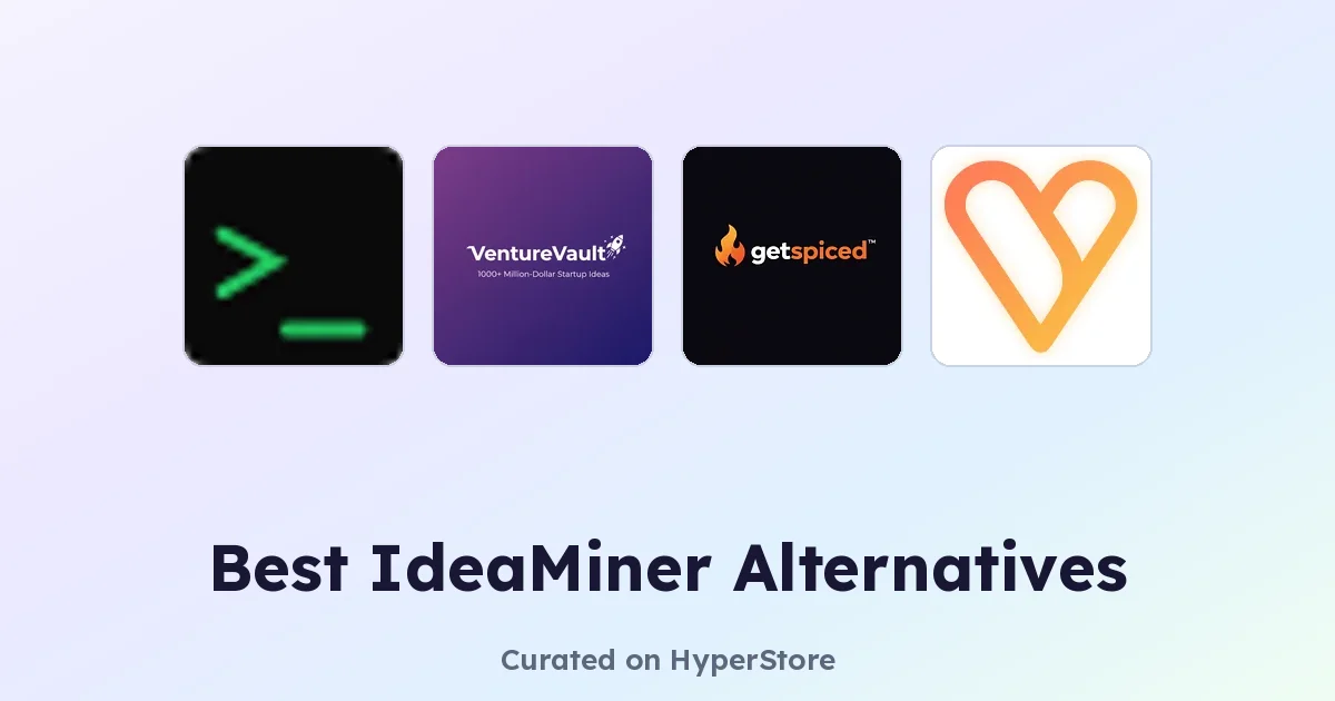 Meilleures alternatives à IdeaMiner pour la découverte d'idées par IA