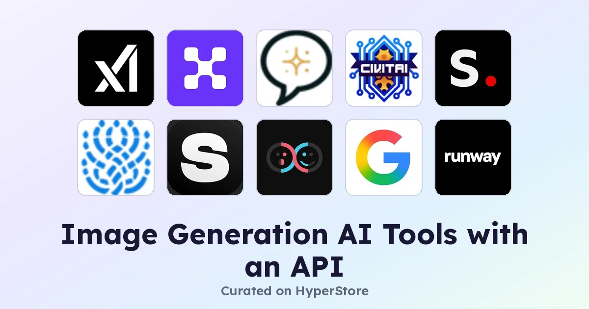 Image Generation AI Tools with an API