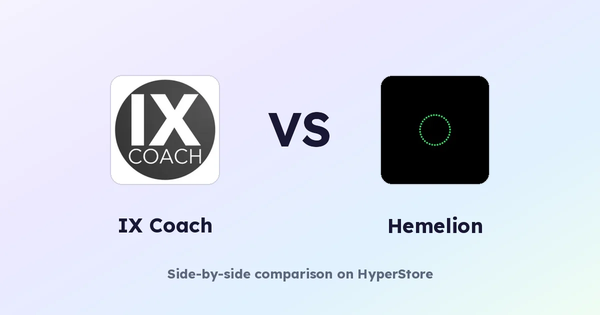 IX Coach vs Hemelion: 어떤 AI 가이드가 당신에게 맞을까요?