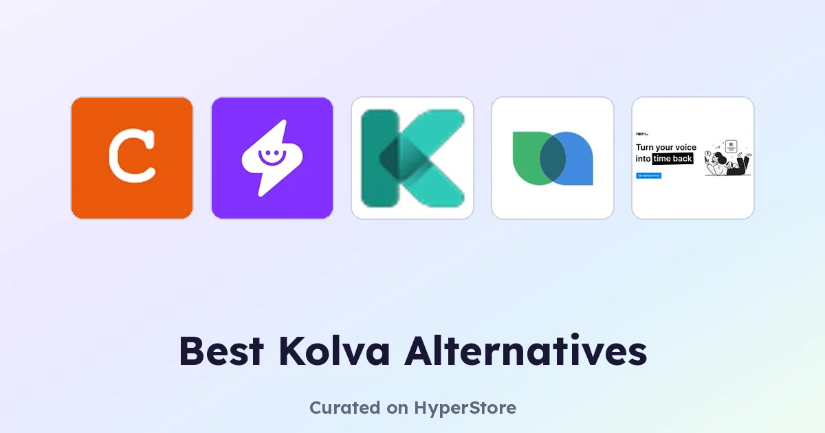 최고의 Kolva 대안: 인기 AI 생산성 도구