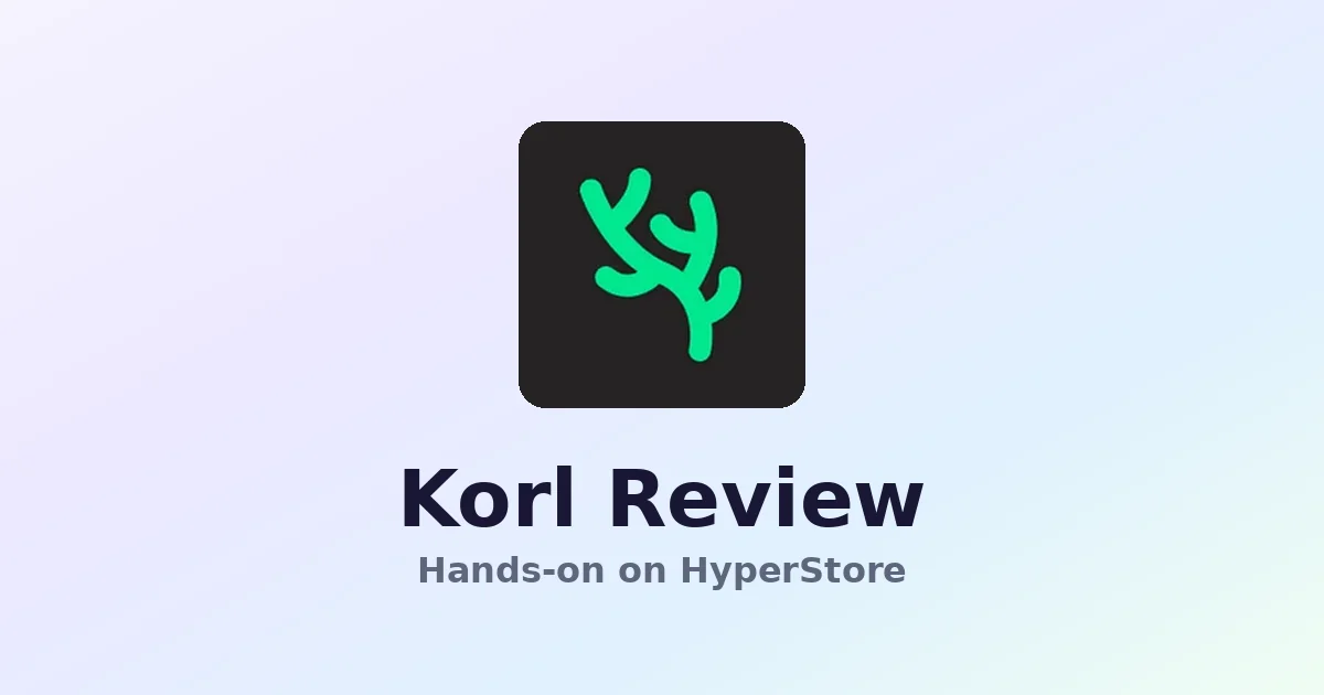 Korl review on HyperStore — screenshot of the Korl directory listing