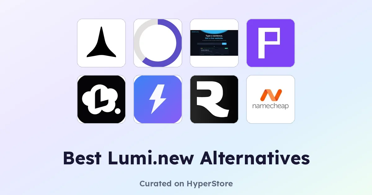 Meilleures alternatives à Lumi.new pour les projets de sites web modernes