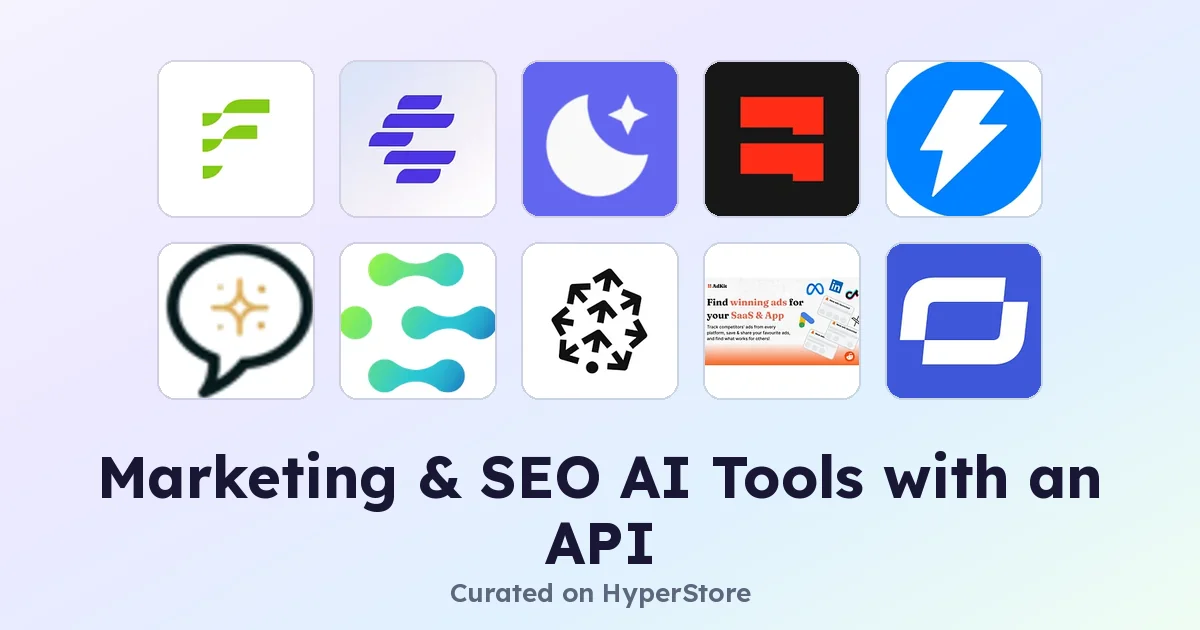 Marketing & SEO AI Tools with an API for Developers