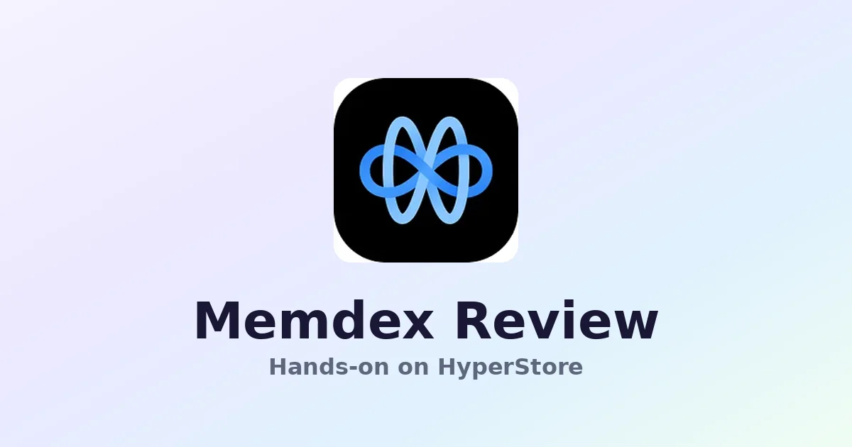 Memdex review on HyperStore — screenshot of the Memdex directory listing