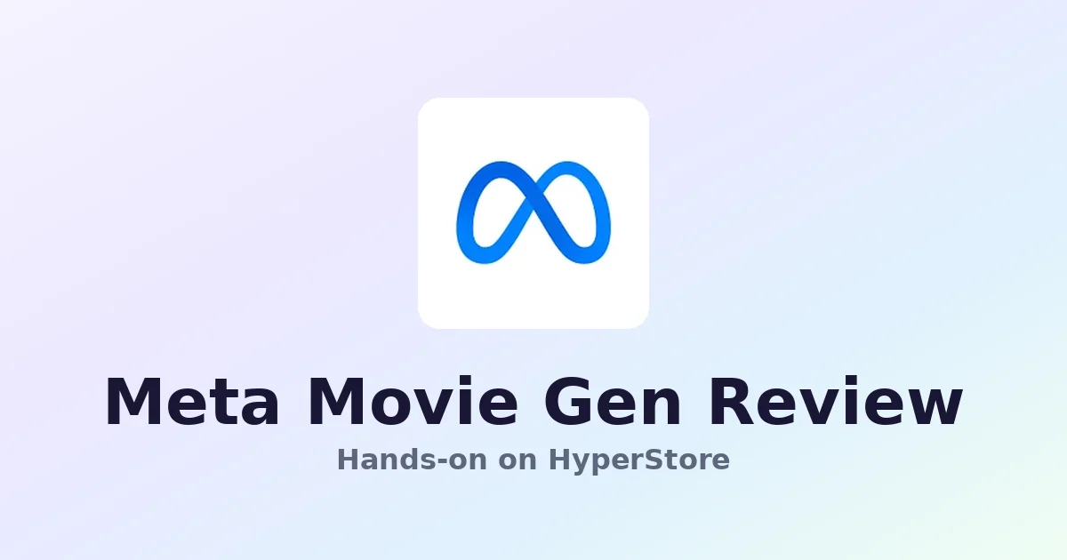 Meta Movie Gen review on HyperStore — screenshot of the Meta Movie Gen directory listing