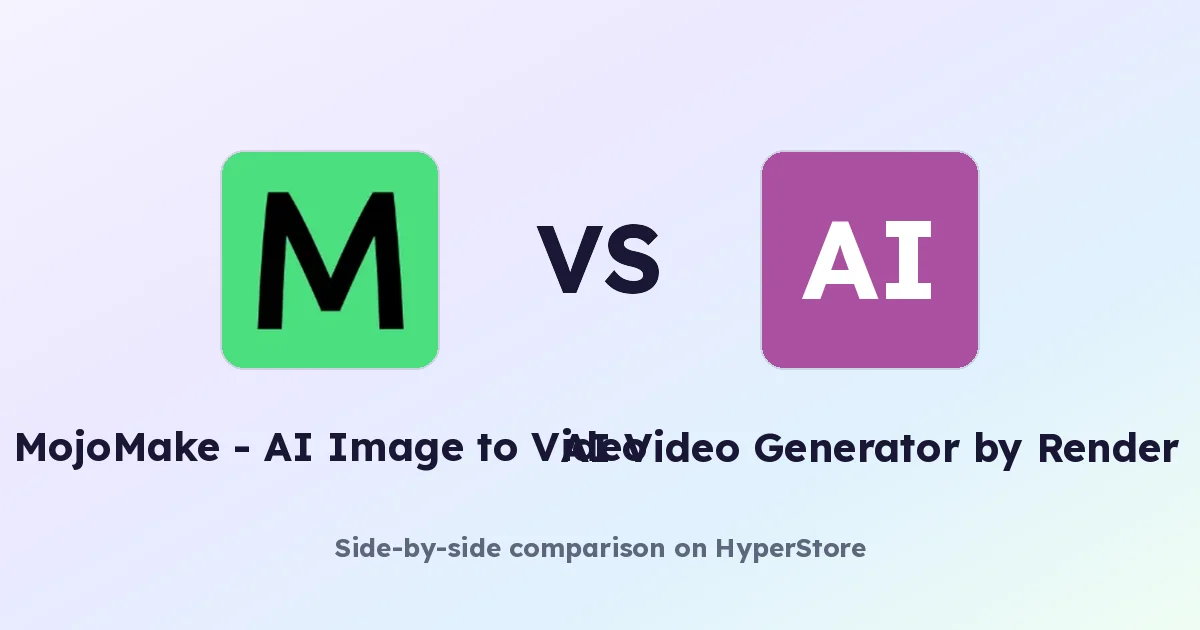 MojoMake vs AI Video Generator by RenderFlow AI