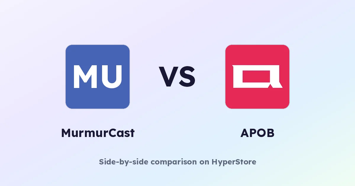 MurmurCast vs APOB: 어떤 AI 콘텐츠 도구가 당신에게 맞을까?