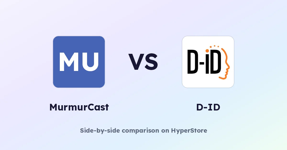 MurmurCast vs D-ID: riassunti AI o avatar AI?