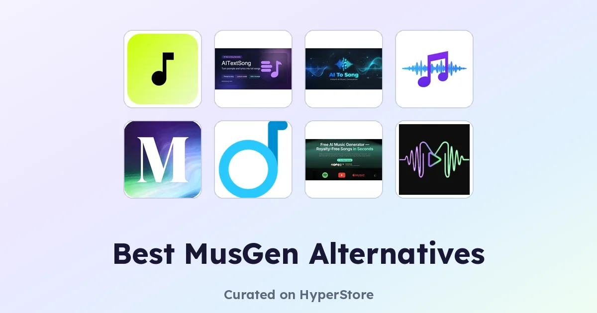 Best MusGen alternatives: top AI music generators compared