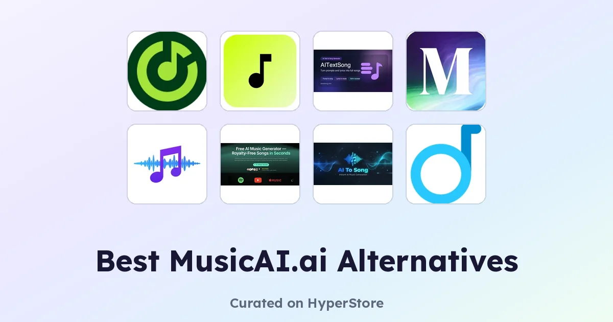 Yapay Zeka Müzik Oluşturma Araçları için En İyi MusicAI.ai Alternatifleri