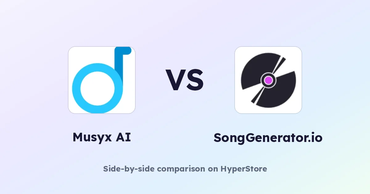 Musyx AI vs. SongGenerator.io: Welcher KI-Musikgenerator passt zu Ihnen?