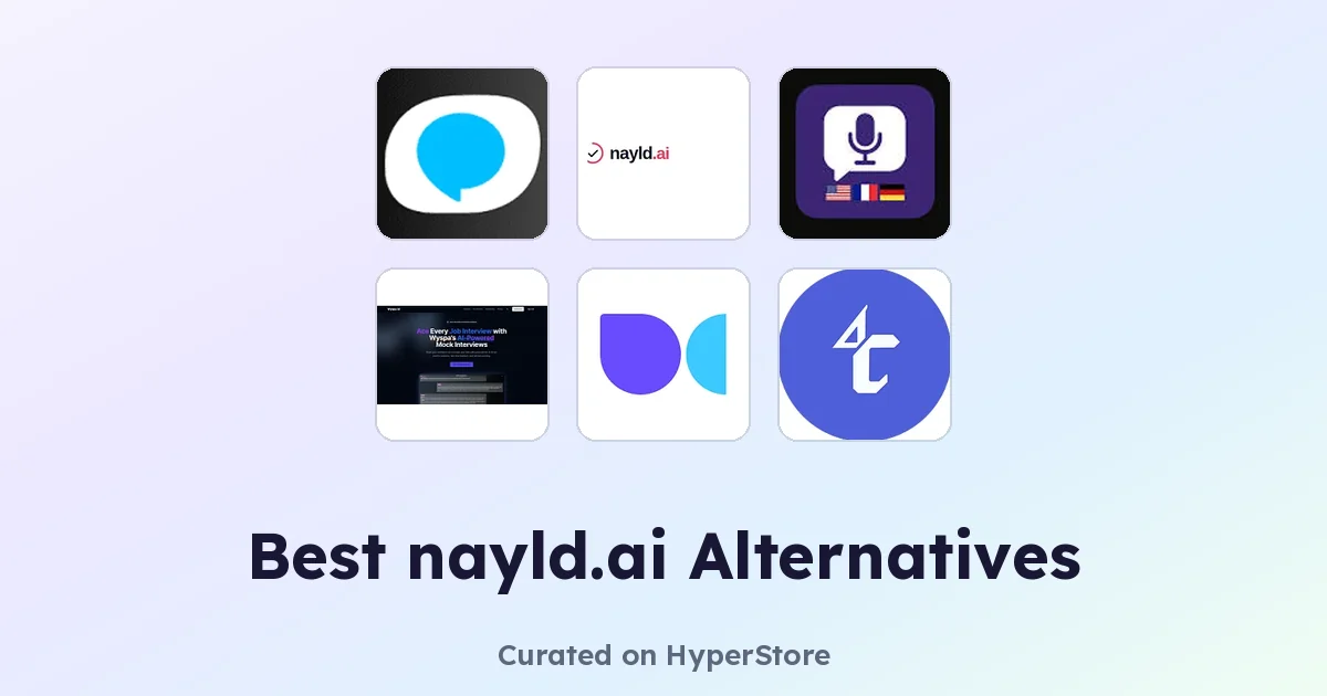 nayld.ai 최고의 대안: 인기 면접 준비 도구 비교