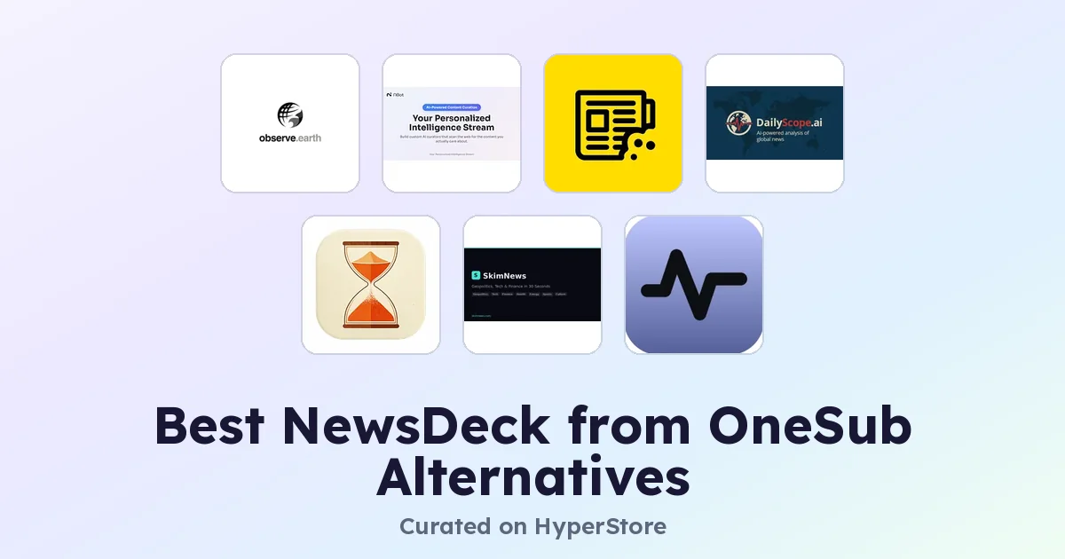 Daha akıllı okuma için en iyi NewsDeck from OneSub alternatifleri