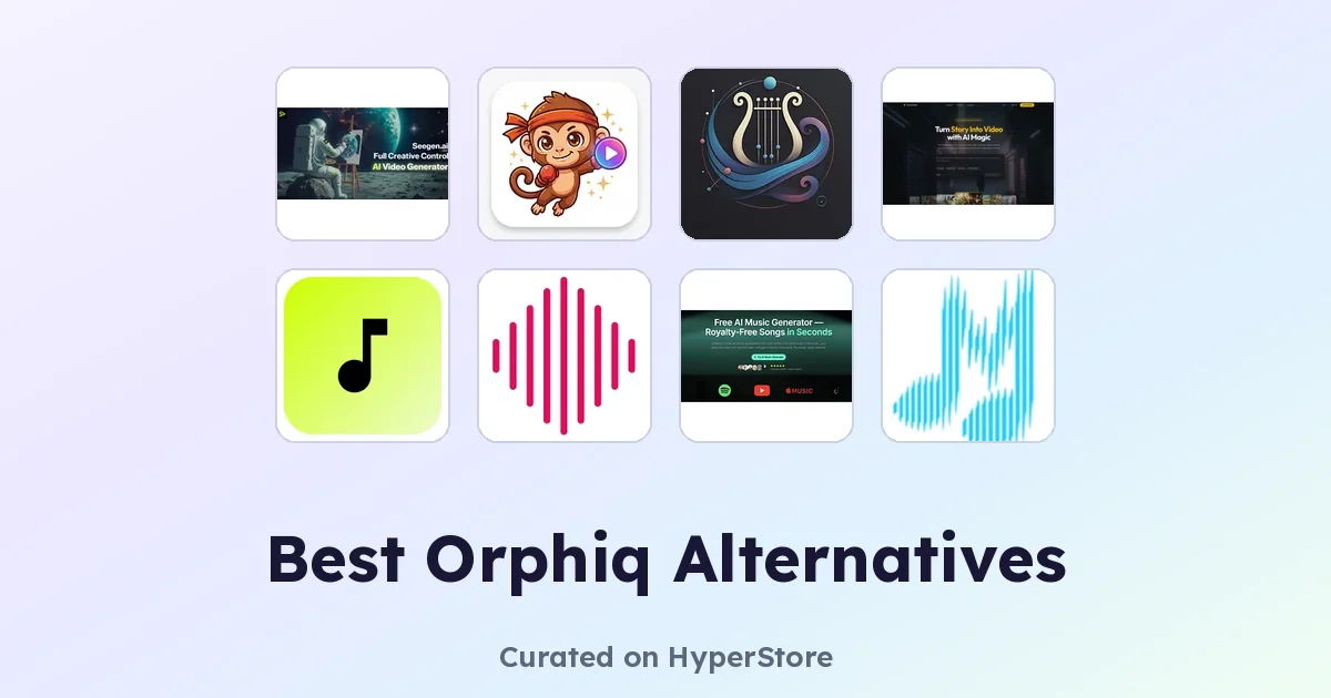 Best Orphiq alternatives for AI music generation