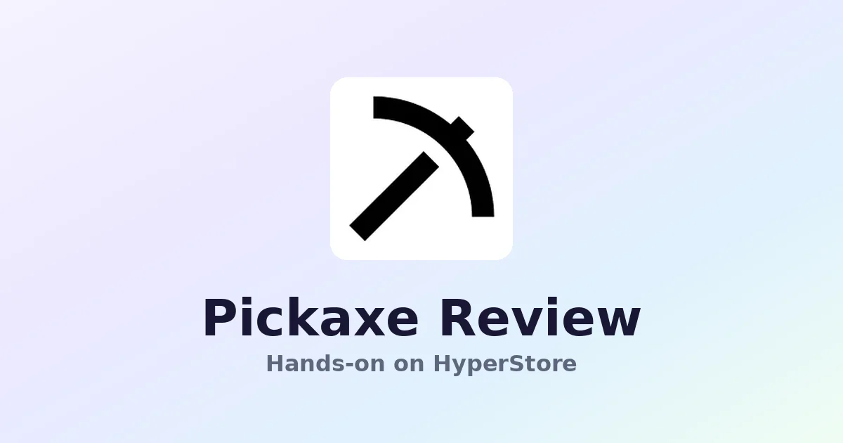 Pickaxe Review: No-Code AI App Builder for Everyone