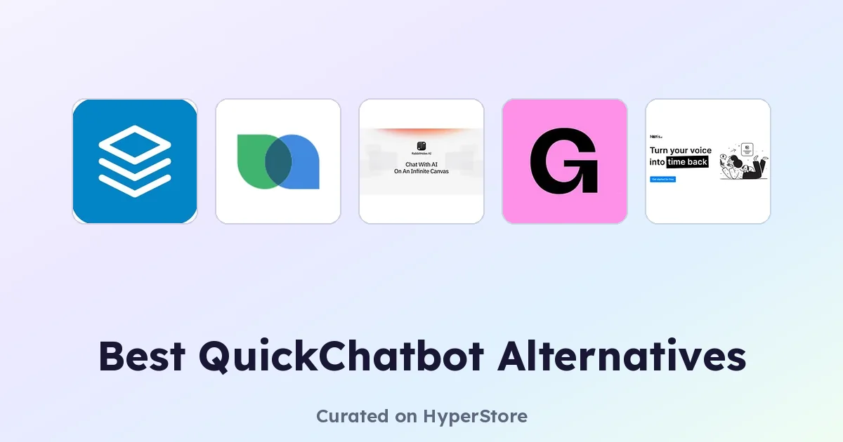Melhores alternativas ao QuickChatbot para criar chatbots de IA