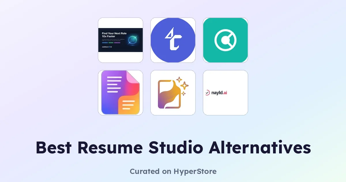 Meilleures alternatives à Resume Studio sur HyperStore