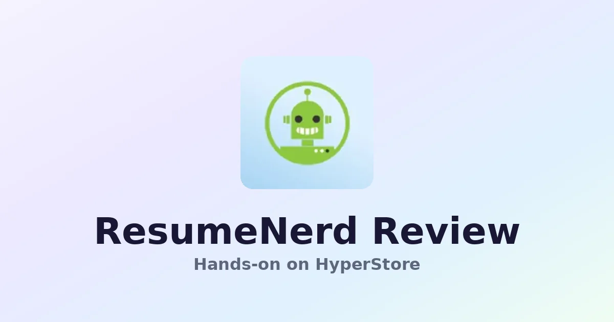 ResumeNerd Review: AI Resume Builder Worth Using?