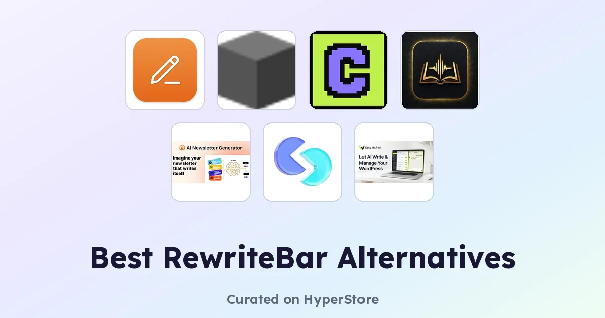 Beste RewriteBar-Alternativen: Top KI-Schreibtools im Vergleich