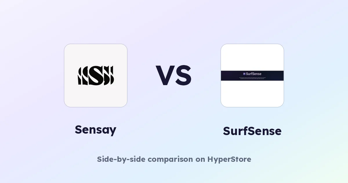 Sensay vs SurfSense: あなたのチームに合うAIナレッジツールはどっち？