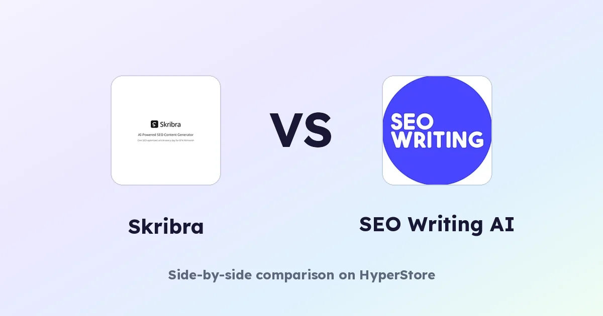 Skribra vs SEO Writing AI: Welcher AI Writer gewinnt 2025?