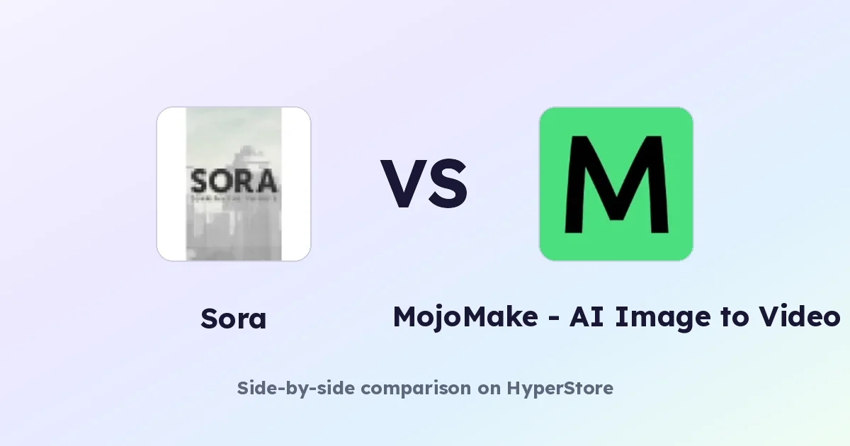 Sora vs MojoMake - AI Image to Video Generator: Which Fits You?
